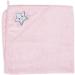 Hooded Towel with Embroidered Name - Pink Star - 100x100 cm Baby Gift | Soft & Absorbent - Buy Online on GoSupps.com