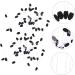 Ipetboom 100pcs Eye Shadow Stick Double Sided Makeup Dual Sides Eye Shadow Sponge Eyeshadow 7.5x0.5cm Black - Buy Online on GoSupps.com
