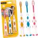 Beavorty 12-Pack Biodegradable Baby Toothbrushes for Kids - Travel-Friendly Handheld Toothbrush Set - Buy Online on GoSupps.com
