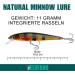 ELBFANG Zander Pike Wobbler Set - 4 Natural Color Shallow Running Lures for Predatory Fish - International Shipping Available - Buy Online on GoSupps.com
