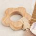 AngelicArt Baby Teething Rings - Natural Wooden Animals & Bite-Proof Muslin Fabric - Eco-Friendly & Cute Teething Solutions - Buy Online on GoSupps.com