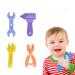 Bite Ring for Babies - 4 Silicone Teething Toys with Toothbrush | BPA Free Baby Bite Rings for Toddlers | Easy Handle Design - Buy Online on GoSupps.com