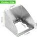 Stainless Steel Splitter Rain Protection - Waterproof Child Locking Socket Cover for Outdoor & Bathroom Use (9x8.7cm) - Buy Online on GoSupps.com
