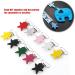 Pilipane Metal Pacifier Clips - 10 Durable Pentagram Clips for Children's Trousers & Belts | Mixed Color Fasteners for Tinkering - Buy Online on GoSupps.com