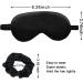 YDUZHUO Silk Sleep Mask with Satin Hair Scrunchies and Ear Plugs - Black, One Size - Buy Online on GoSupps.com