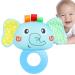 Toddler Rattle Teether - Soft Sensory Plush Toy for Early Development | Washable Teething Toy - Perfect Gift for Holiday Babies | Weishangshe Elephant - Buy Online on GoSupps.com