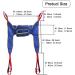 Divided Leg Sling for Elderly Disabled Patient Hoist Sling Stair Transfer Belt Patient Lift Sling Standing Walking Sling Patient Assisted Walking Harness Rehabilitation Aid Gait Blue L Blue Medium - Buy Online on GoSupps.com