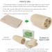 Japanese Import Natural Loofah Sponge for Exfoliating & Scrubbing - 3pcs Set - Buy Online on GoSupps.com
