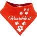 Small Grately Multicolor Bilateral Dog Cloth - Red-Orange Size 1 (Neck Circumference 27-30 cm) | International Shipping - Buy Online on GoSupps.com