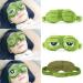 Unisex Creative Travel Sleep Eye Mask Cartoon Frog Filled Hood Eyeshade Cover Blinder Office School Blindfold - Buy Online on GoSupps.com
