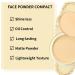 Boobeen Face Powder Compact - Matte Pressed Powder Foundation for Long-Lasting Flawless Base Makeup - Buy Online on GoSupps.com