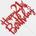 Tenhaisi Gilttery Red Happy 21st Birthday Cake Topper Cheers and Beers to 21 Years Loved Party Sign Fabulous 21 Birthday Party Supplies - Buy Online on GoSupps.com