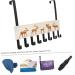 CHILDWEET Bath Toy Storage 1pc Solid Wood Door Hook Towel Hooks Jacket Hanger Bath Towel Hook Wrought Iron Hook Coat Key Hook - Buy Online on GoSupps.com