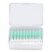 Floss interdental brush interdental brush disposable soft tooth cleaning toothpick for oral care adults and children 160 pieces green