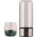 GEMHUB Crystal Water Bottle Set | Genuine Green Jade Gemstones | Drink Gem Infused Water - Buy Online on GoSupps.com