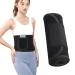Rixotix abdominal belt belt fitness belt adjustable waist trimmer belt fitness belt sweat belt slimming waist trainer waist former belly belt for men and women (black)