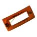 Parcelona French Rectangle Cut Out Brown Small Celluloid Acetate No Slip Grip Hair Clip Set - 2 Pack | Made in France - Buy Online on GoSupps.com