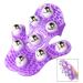 iwobi Body Massager Glove Palms Shaped with 9 Metal Roller Ball Stress Relief Massager