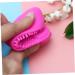 Buy Heart-Shaped Makeup Brush Cleaner Mat | Silicone Scrub Tool for Makeup Brushes - 8x8.5cm Rosy - Buy Online on GoSupps.com