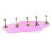 FOMIYES 1 Set Nail Tools Press on Artificial Nails Stand Nail Holder for Painting Nails Artificial Nails Display Holder Press on Nails Stand with Base Acrylic Water Ripple Bracket