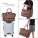 Waterproof Leather Travel Bag with Shoe Pouch - Large Weekender Duffel for Men or Women, Brown - Buy Online on GoSupps.com