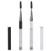 2 Pieces Eyelash Brush with Cap, Mascara Spoolies Reusable Brow Brushes Lash Wands Applicator Spooly for Lashes Black&White