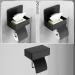 2 Toilet Paper and Wipes Holder | Stainless Steel Polished Modern Roll Tissue Holder | Flushable Wet Wipe Dispenser for Washroom Kitchen Riastvy 2 Pcs Black - Buy Online on GoSupps.com