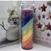 7 Chakra Devotional Prayer Candle in Glass Jar | 90-Hour Burn | Rainbow Candle for Ceremonies Gifts & Decor - International Shipping Available - Buy Online on GoSupps.com