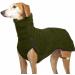 Warm Dog Sweater for Autumn & Winter - Fleece Jacket for Greyhound Labrador Shepherd | Dark Gray 2XL - Buy Online on GoSupps.com