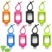 8 PCS Hand Sanitizer Holder Keychain 60ml/2oz Empty Travel Size Bottles with Silicone Keychain Portable Plastic Leakproof Squeeze Bottles with Flip Cap for Hand Sanitizer Conditioner 8 Pack