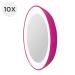 Zadro Compact 10X Magnification LED Lighted Makeup Mirror with Suction Cup Mount - Pink - Buy Online on GoSupps.com