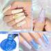 MIZHSE Pearl Gel Nail Polish Set - 6 Shimmer Colors | Pearlescent Shell Glitter | Soak Off UV Lamp Gel | White, Pink, Blue | BKJGLW208 - Buy Online on GoSupps.com