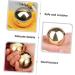 Ultechnovo 4-Piece Brass Metal Gymnastics Massage Balls - Comfortable Roller Balls for Healthcare & Relaxation - Buy Online on GoSupps.com