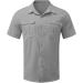 Men's Short Sleeve Revers Single-Colored Summer Shirt - Oversized 5XL Gray Leisure & Beach T-Shirt with 2 Breast Pockets - Buy Online on GoSupps.com