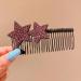 PLCPDM Girls Star Hair Clip Diamond Hair Barrettes Hair Pin Hair Styling Comb for Adult Aesthetic Hair Shaping Accessory - Buy Online on GoSupps.com