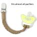 Buy Slfyee Baby Pacifier Chain Set - 4 Cotton Clips for Girls | Soft & Stylish Bibs Included - Buy Online on GoSupps.com