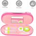JECOMPRIS Double-Sided Glasses Case - Dual Contact Lens Solution & Travel Accessories | Portable Filigree Glass Box Storage - Buy Online on GoSupps.com