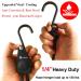 12ft Kayak Tie Down Straps 2 Pack - Heavy Duty Ratchet Pulley Rope for Canoe Bow and Stern - Black Vinyl Coated - Buy Online on GoSupps.com