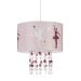 Relaxdays hanging lamp for girls children's lamp with ballerina motif pendant lamp with star mobile for children's room pink 30 x 30 x 140 cm
