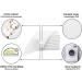12 Pack Premium Quality Baby Muslin Squares 100% Cotton 72x72cm | Super Soft | Made in EU (White) - Buy Online on GoSupps.com