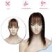 Rich Choices Fringe Clip in Hair Brown Clip on Fringe French Hair Fringe Clip Side Clip in Fringe Human Hair Bangs Hair Clip 3g Air Bangs #4 Medium Brown Air bangs-1PC Medium Brown - Buy Online on GoSupps.com