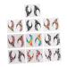 MERRYHAPY MERRYHAPY 10 Pairs Eye Liner Eyeshadow Stickers Decor Eye Makeup Sticker Eyeshadow Stickers Eyeliner Decal Festival Clothes Glue Girl