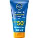 NIVEA SUN Protect & Moisture Ultra Sun Cream Lotion SPF 50+ (150ml) Water-Resistant Sunscreen Sun Cream Provides Instant UVA/UVB Protection and Moisturises Skin for 48h