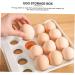 GLEAVI Egg Storage Box Plastic Drawers Beverage Organizer for Fridge Reusable Egg Tray Egg Rack Thicken Grey 21.5x22.5x14cm - Buy Online on GoSupps.com