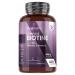 Biotin With Keratin Selenium and Zinc Dietary Supplement - 400 Vegan Tablets For Over 1 Year - For Hair Growth Nails and Beard - D-Biotin With Keratin For Women and Men