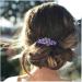 Yheakne crystal wedding hair clipping purple rhinestos hair clip bling bride headdress decorative headgear crystal hair clipping ridge bride hair jewelry for women and girls (style c)