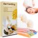 Tianbi ear candles 16/24 pc.Beeswax ear candle cone ear wax remover candles kit non -toxic cylinder fragrance with 8 end of the ears for clogged ears