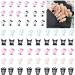 63 Hello Kitty Nail Parts Nail Parts Cute 3D Cartoon Callaway Unicorn Nail Art Supplies Resin Nail Paste Rainbow Horse Charm Cute DIY Nail Parts Nail Art Kit Animal Nails Rhinestone 63 Pcs Kitty Cat 7 Style