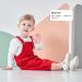 Volunboy Unisex Baby Cotton Dungarees | Toddler Corduroy Striped Overalls | 18-24 Months | Red - Buy Online on GoSupps.com