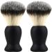 Seasaww 2x Black Nylon Brushes - Premium Hair Salon & Shaving Brush Accessories for Professional Use - Buy Online on GoSupps.com